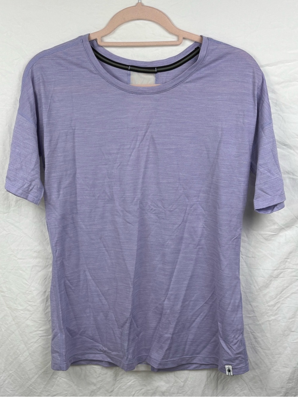 Womens medium Smartwool merino sport 150 Crew Neck short sleeve T-Shirt Lavender